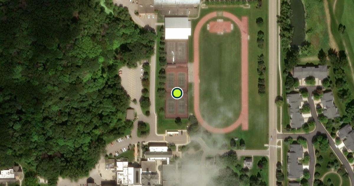 Satellite view of Faribault Pickleball Courts