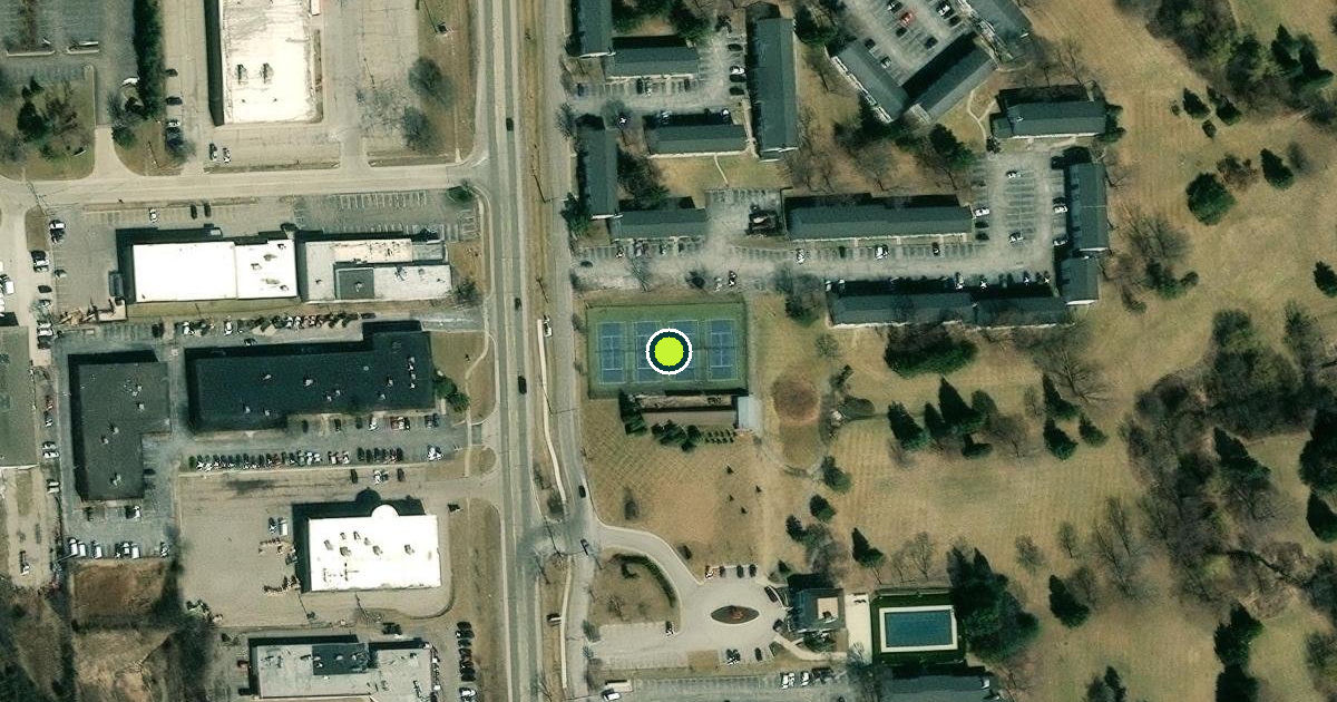 Satellite view of Farmington Hills Pickleball Courts