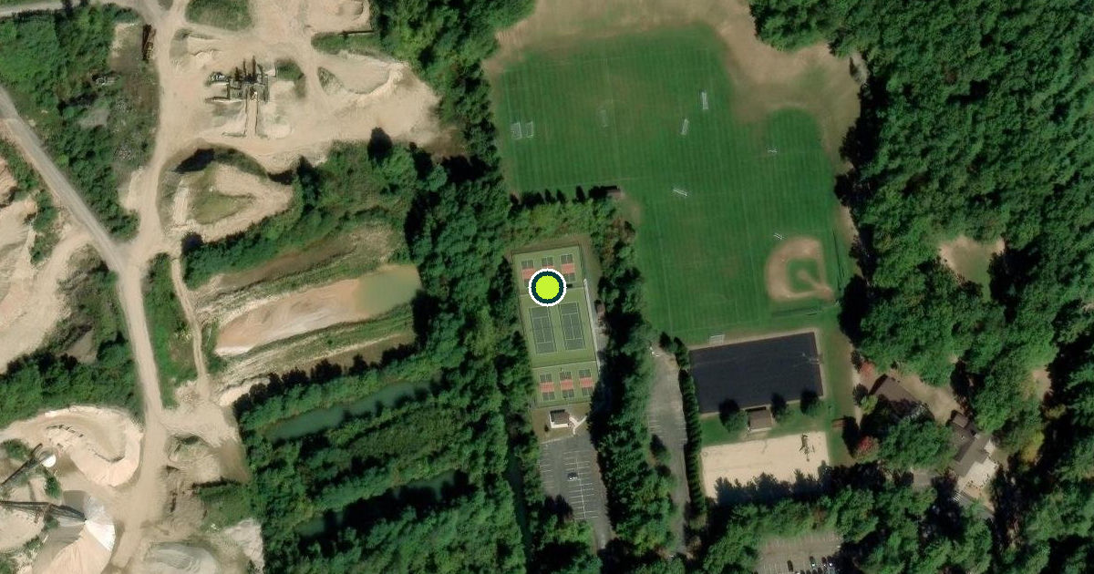 Satellite view of Farmington Pickleball Courts