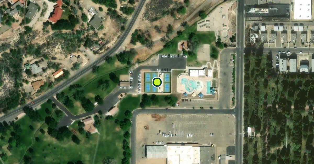 Satellite view of Farmington Pickleball Courts