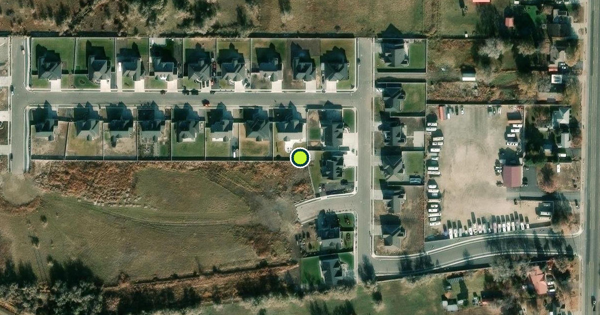 Satellite view of Farr West Pickleball Courts