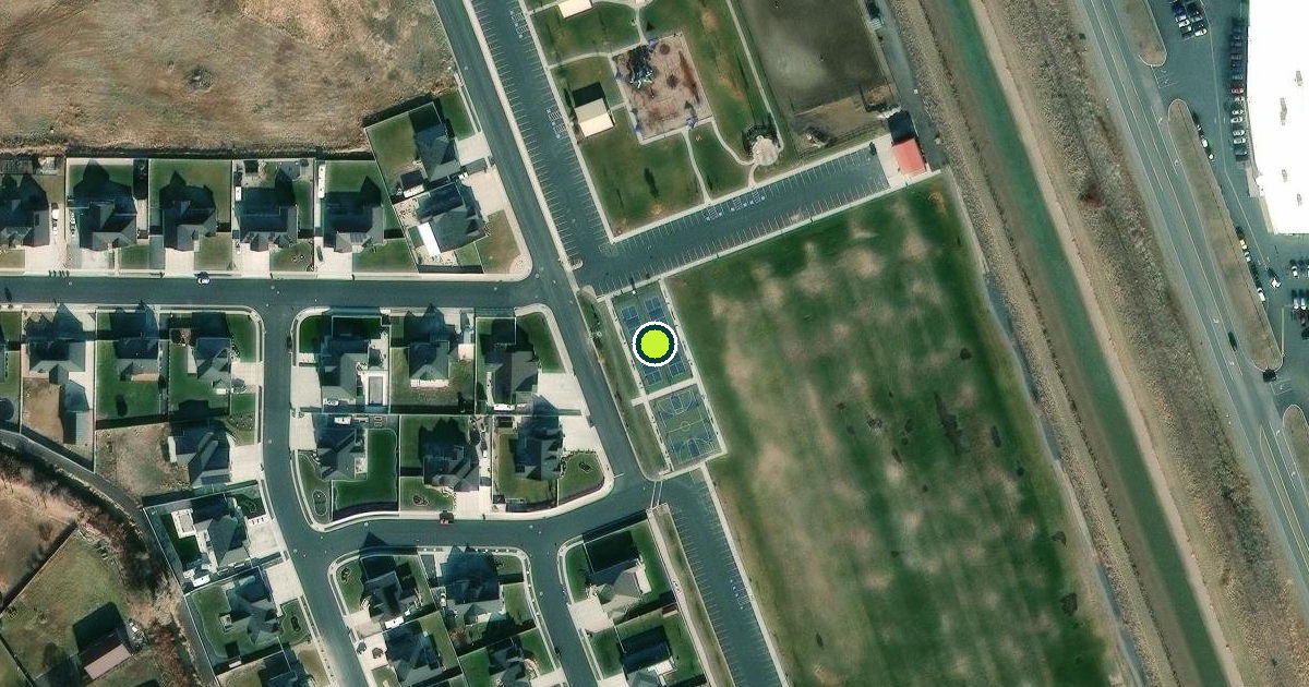 Satellite view of Farr West Pickleball Courts