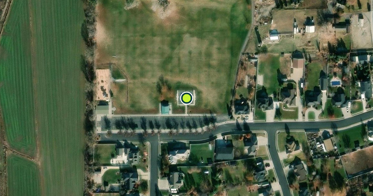 Satellite view of Farr West Pickleball Courts