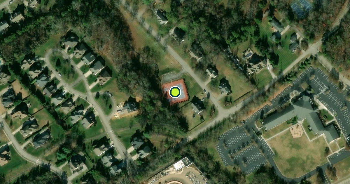 Satellite view of Farragut Pickleball Courts