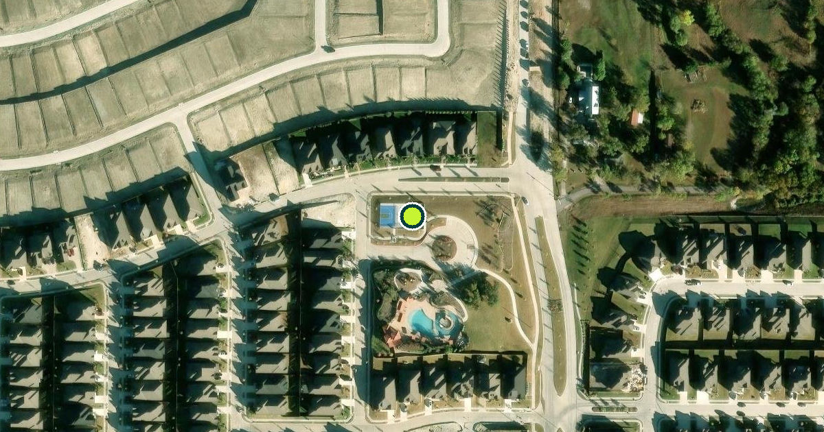 Satellite view of Fate Pickleball Courts