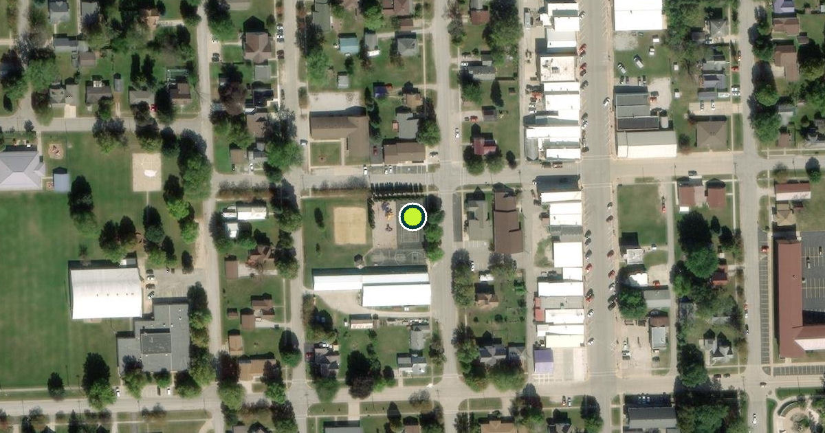 Satellite view of Fayette Pickleball Courts