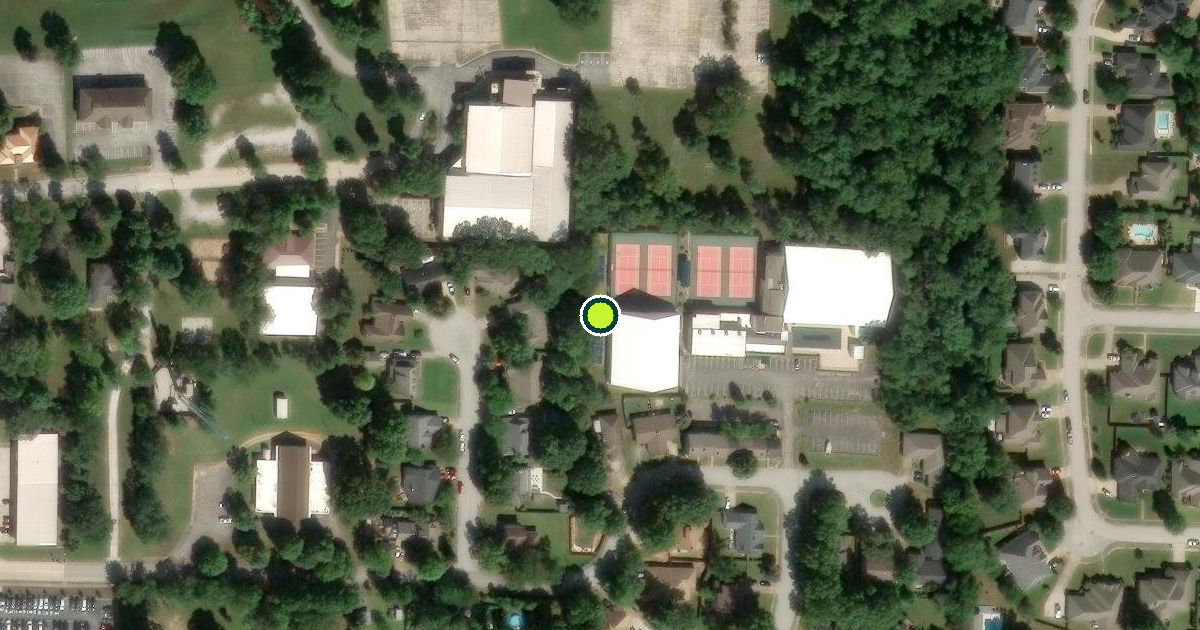 Satellite view of Fayetteville Pickleball Courts