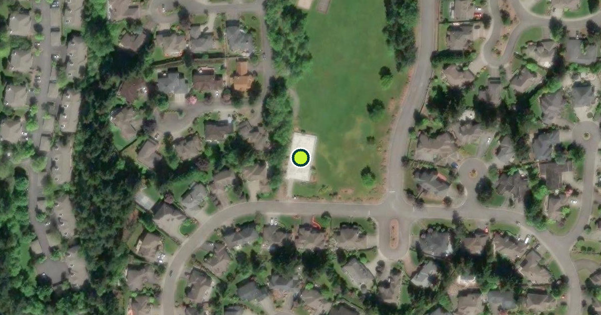 Satellite view of Federal Way Pickleball Courts