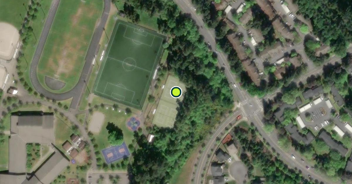 Satellite view of Federal Way Pickleball Courts