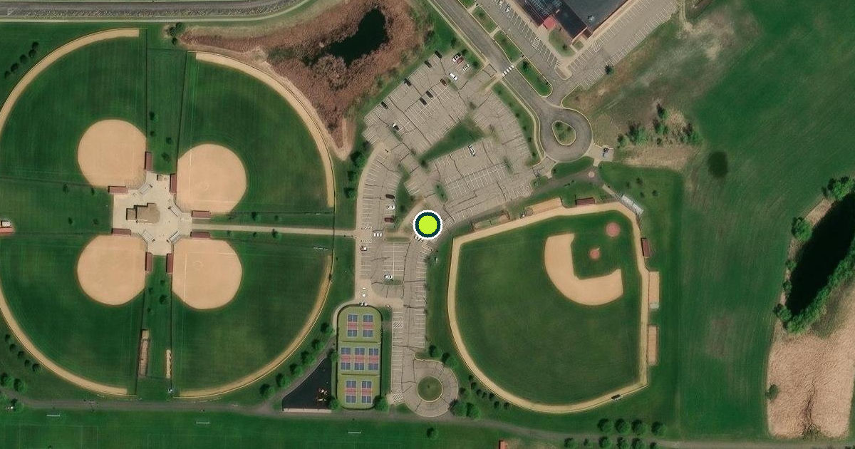 Satellite view of Fenway Park
