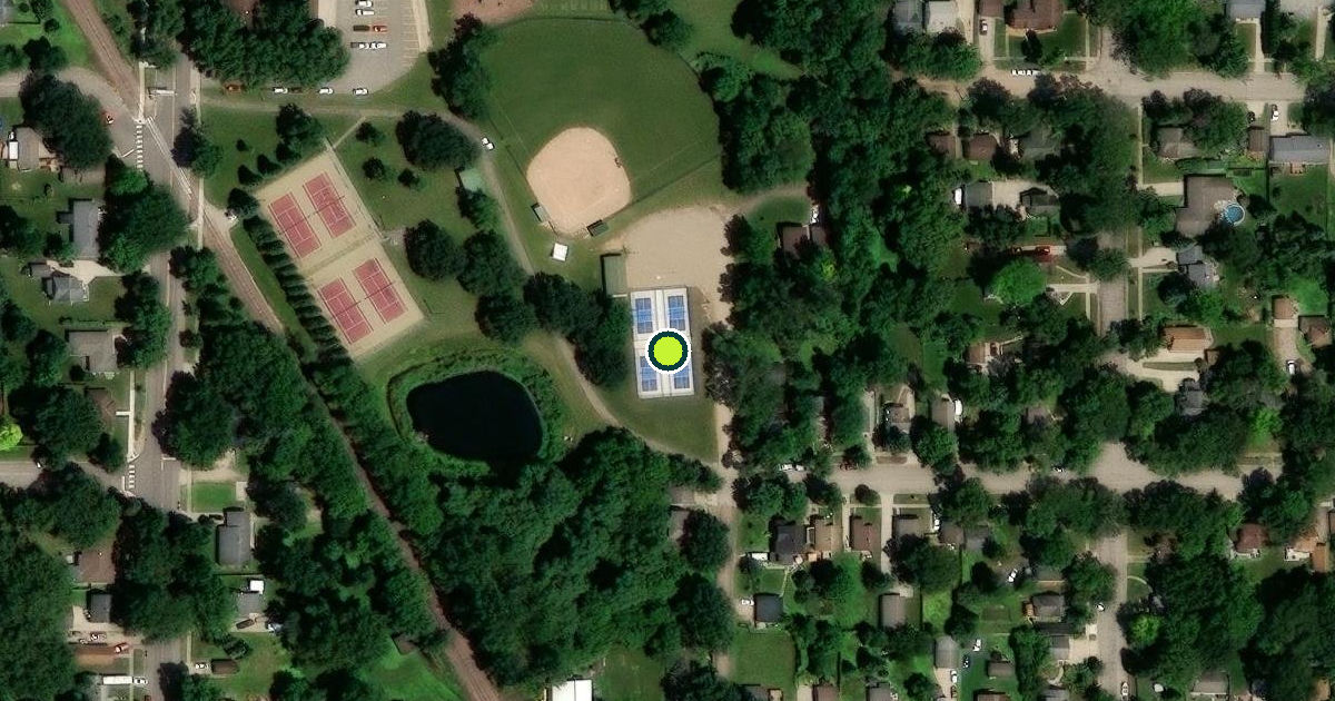 Satellite view of Fergus Falls Pickleball Courts