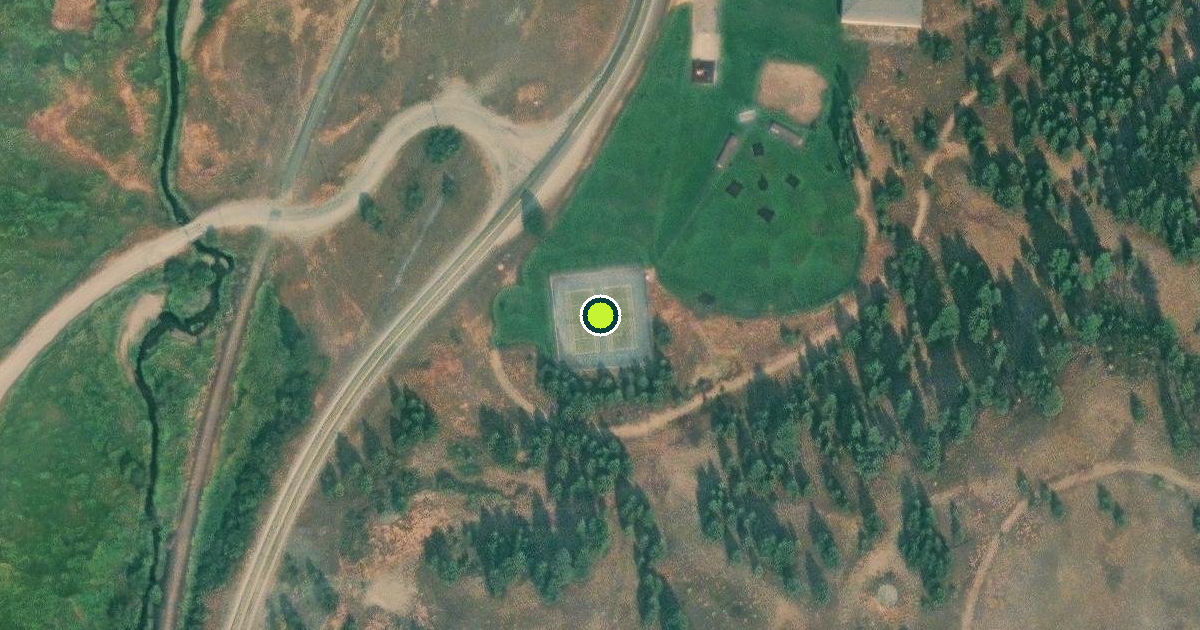 Satellite view of Ferry County Pickleball Courts