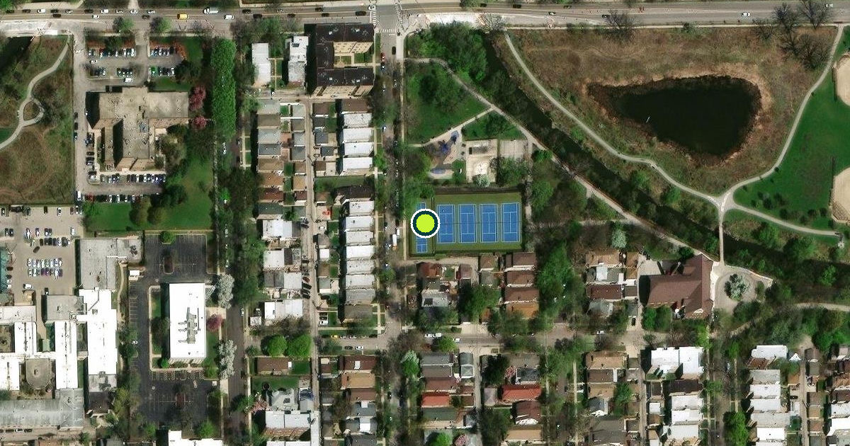 Satellite view of Field (Eugene) Park Pickleball Courts