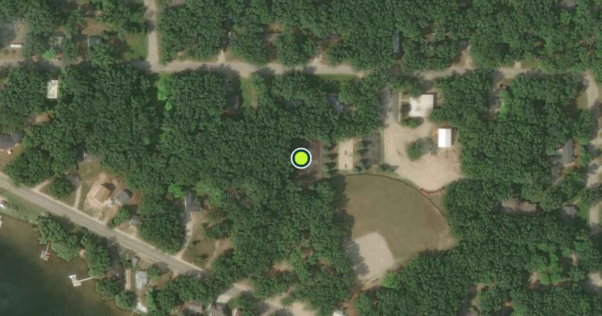 Satellite view of Fife Lake Pickleball Courts