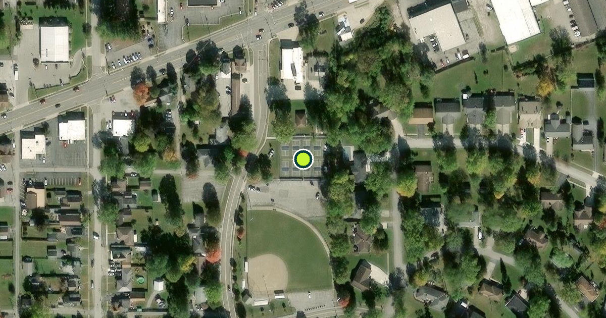 Satellite view of Findlay Pickleball Courts