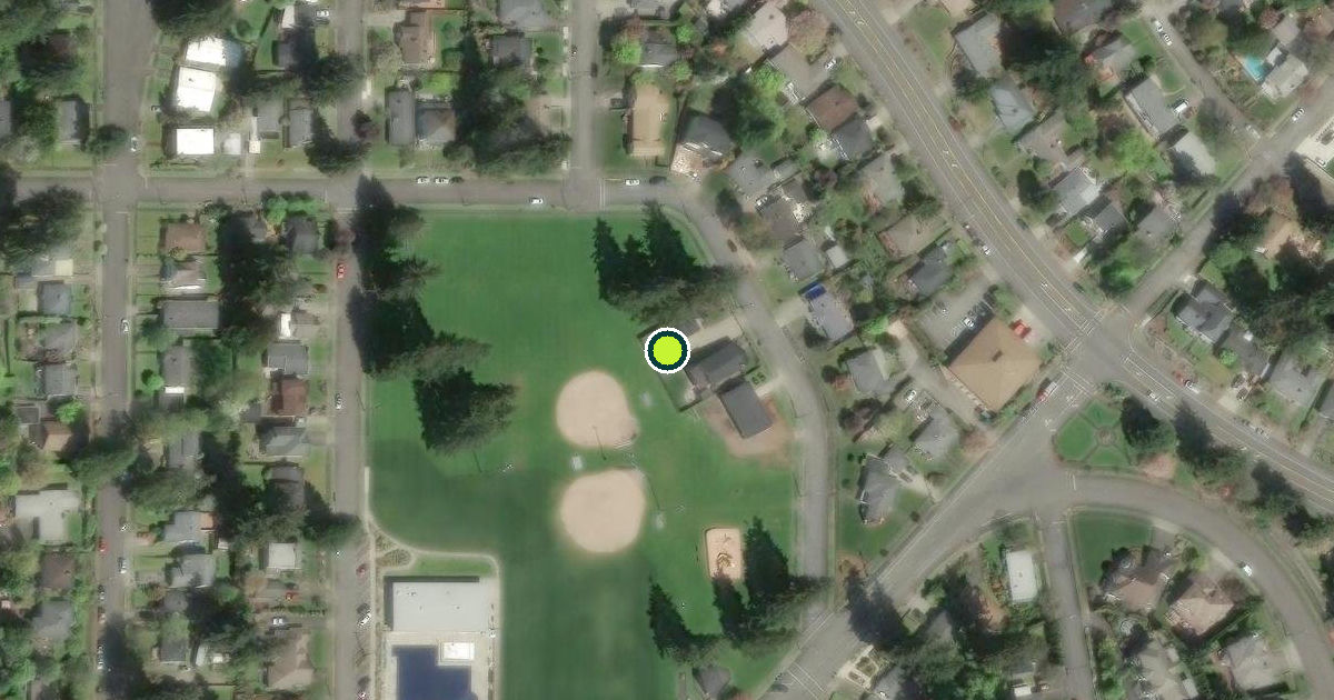 Satellite view of Fircrest Pickleball Courts