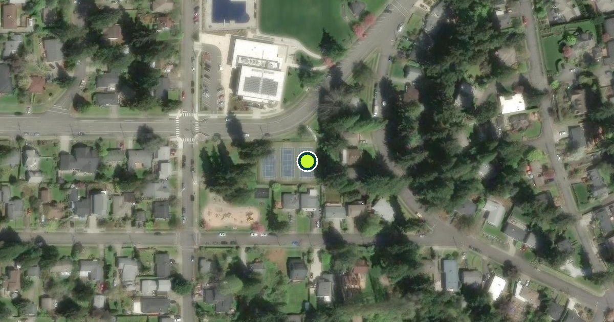 Satellite view of Fircrest Pickleball Courts