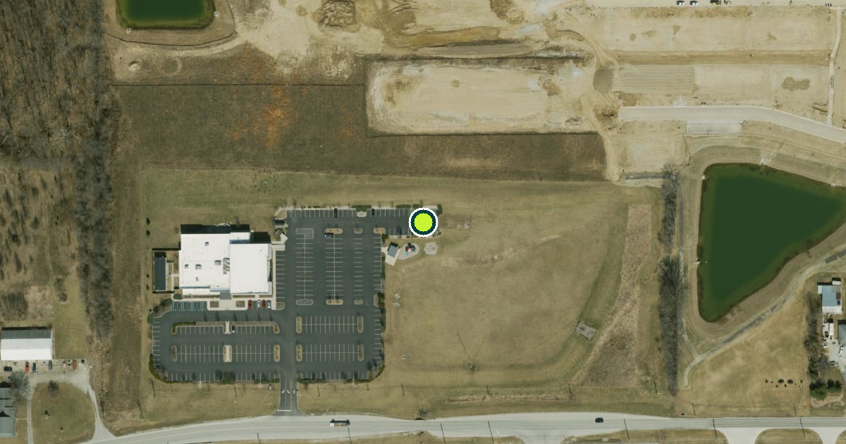 Satellite view of Fishers Pickleball Courts