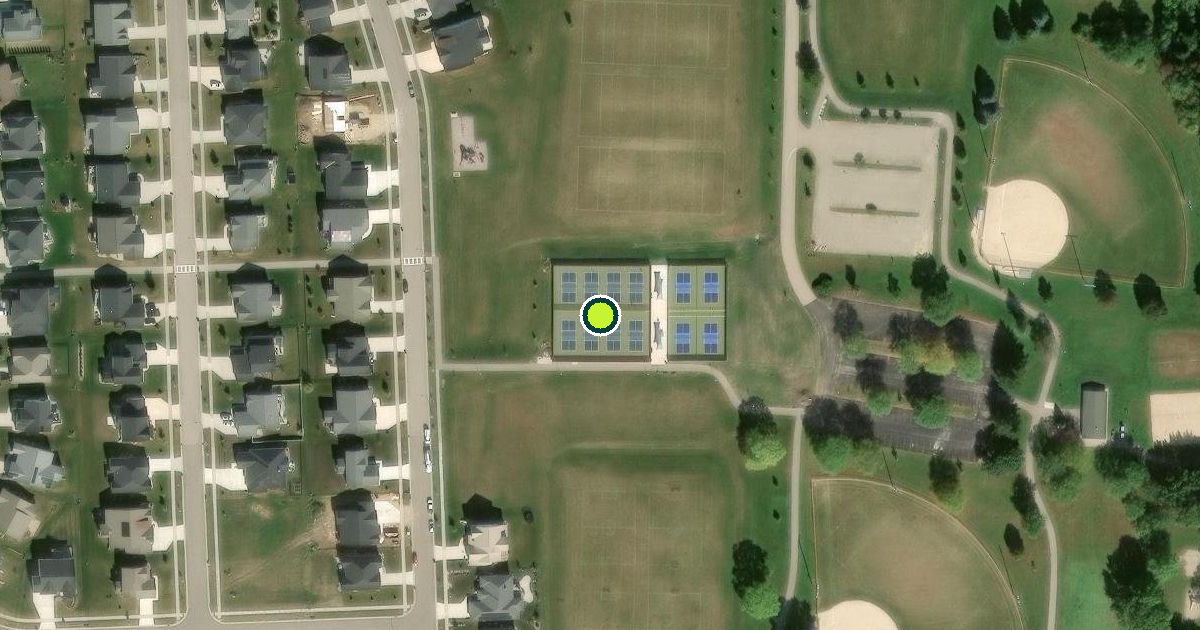 Satellite view of Fitchburg Pickleball Courts