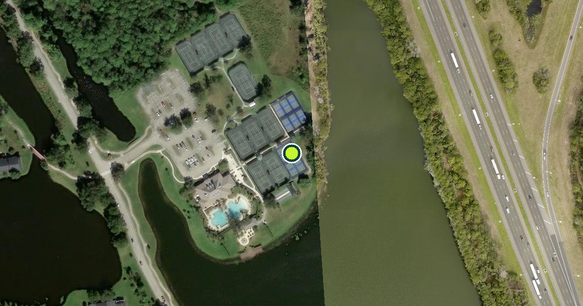 Satellite view of Flagler County Pickleball Courts