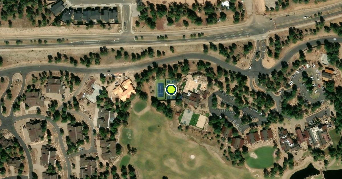 Satellite view of Flagstaff Pickleball Courts