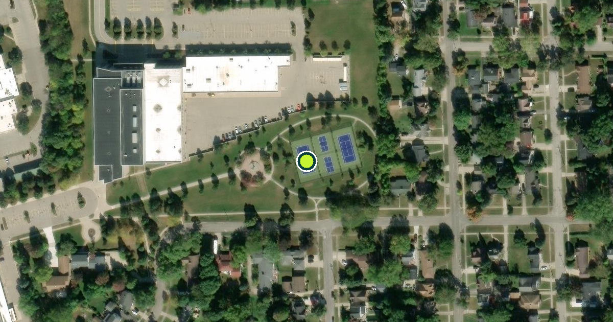 Satellite view of Flint Pickleball Courts
