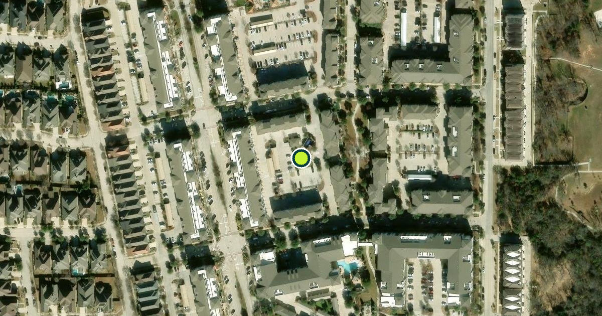 Satellite view of Flower Mound Pickleball Courts