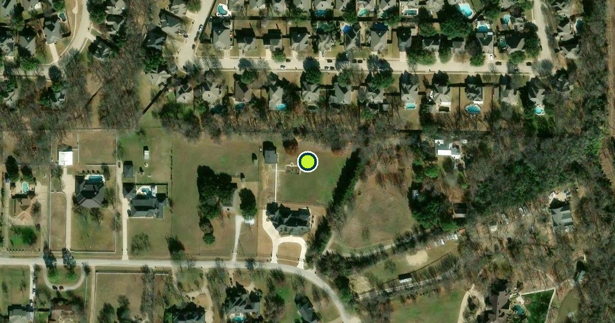 Satellite view of Flower Mound Pickleball Courts