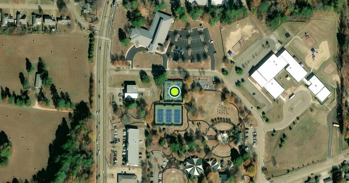 Satellite view of Flowood Pickleball Courts