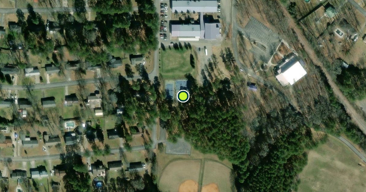 Satellite view of Floyd County Pickleball Courts