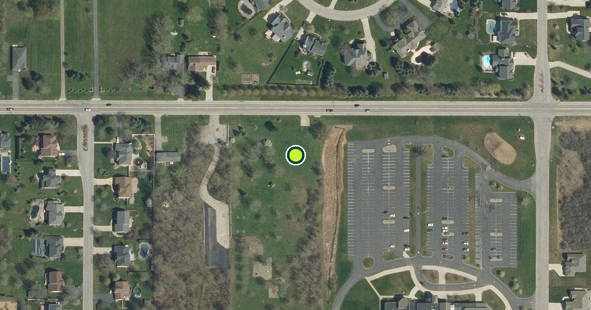 Satellite view of Fogelsonger Park Pickleball Courts