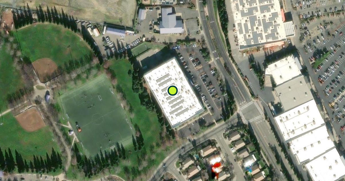 Satellite view of Folsom Recreation Center Sports Complex