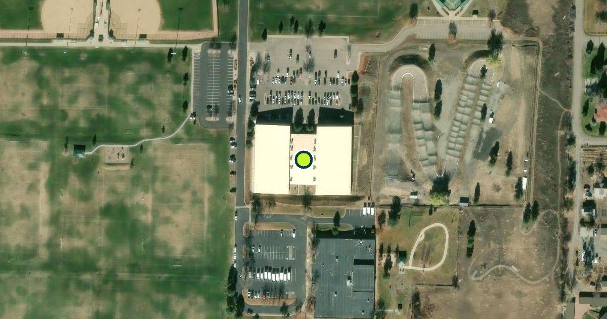 Satellite view of Foothills Fieldhouse