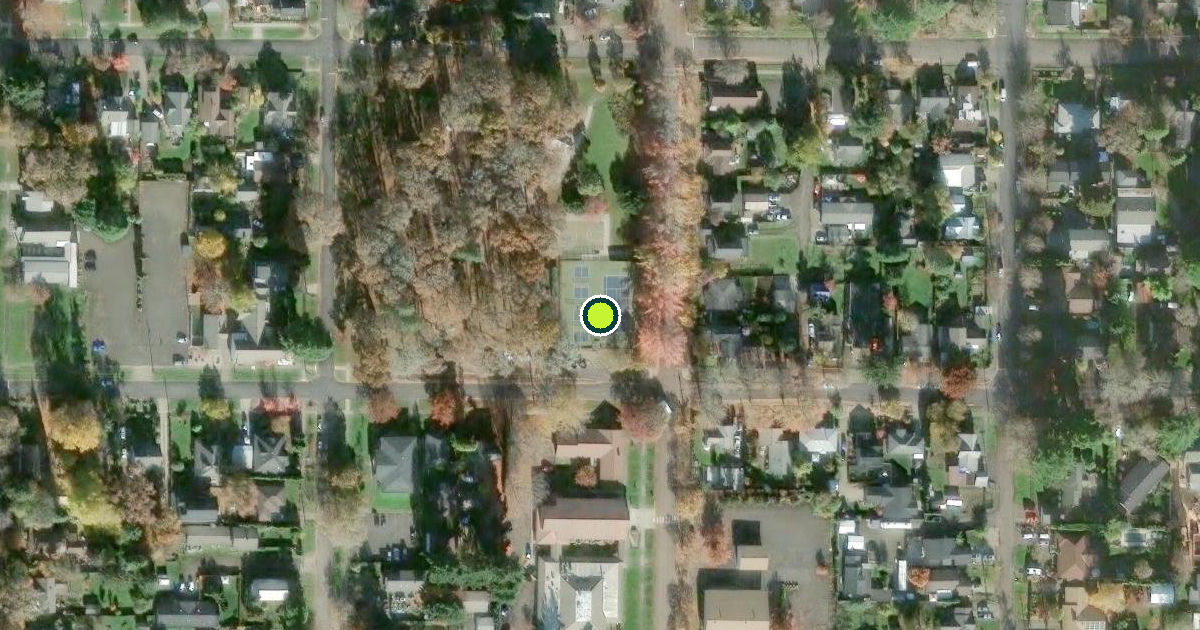 Satellite view of Forest Grove Pickleball Courts