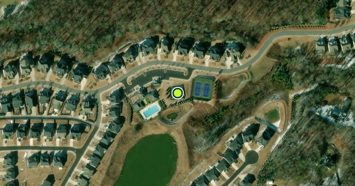 Satellite view of Forsyth County Pickleball Courts