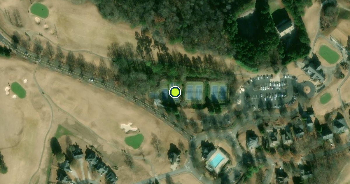 Satellite view of Forsyth County Pickleball Courts