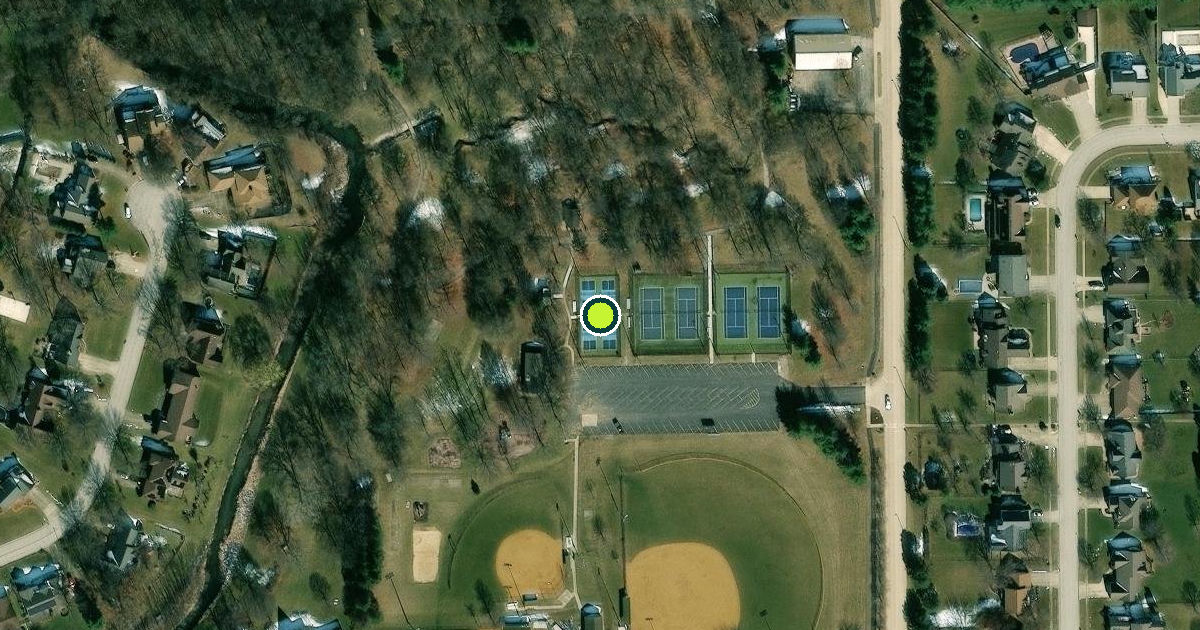 Satellite view of Forsyth Pickleball Courts