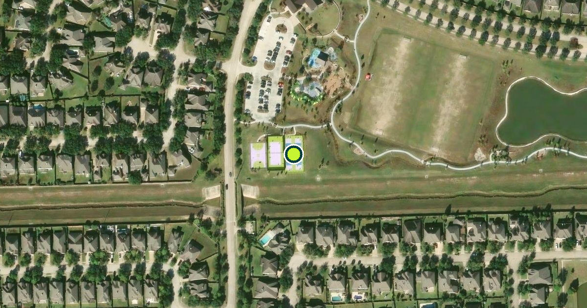 Satellite view of Fort Bend County Pickleball Courts