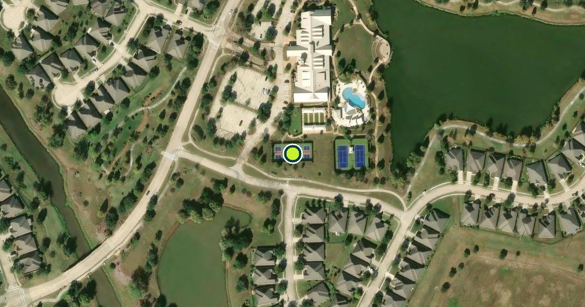 Satellite view of Fort Bend County Pickleball Courts