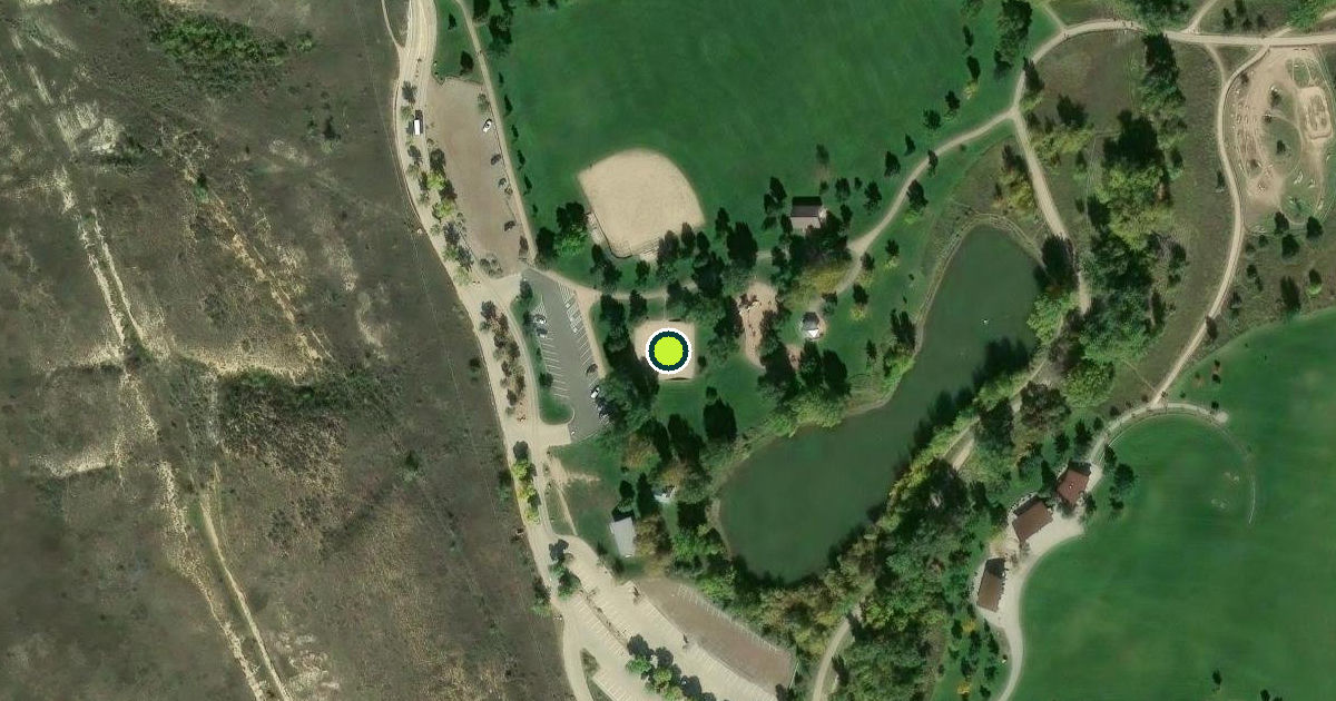 Satellite view of Fort Collins Pickleball Courts