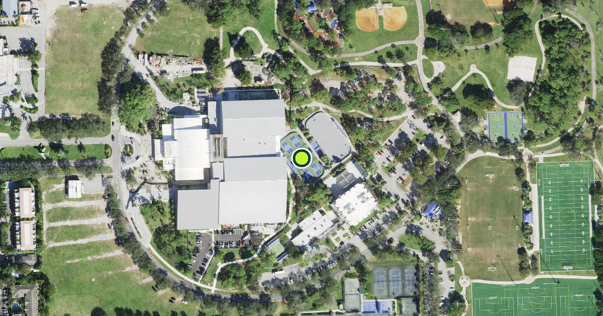 Satellite view of Fort Lauderdale Pickleball Courts