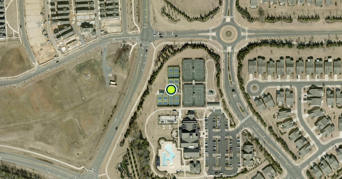 Satellite view of Fort Mill Pickleball Courts