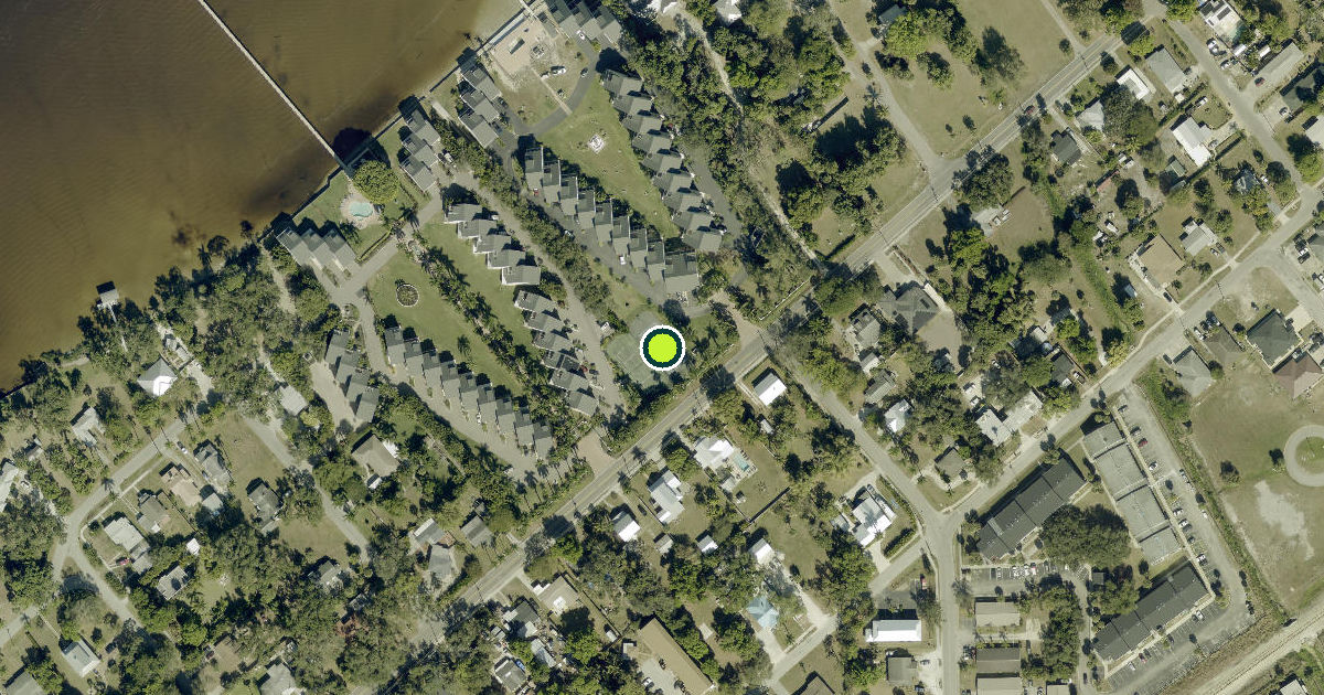 Satellite view of Fort Myers Pickleball Courts