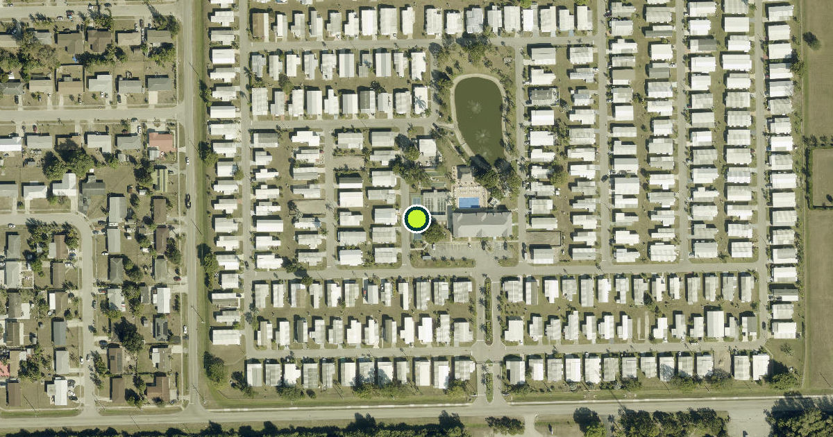 Satellite view of Fort Myers Pickleball Courts