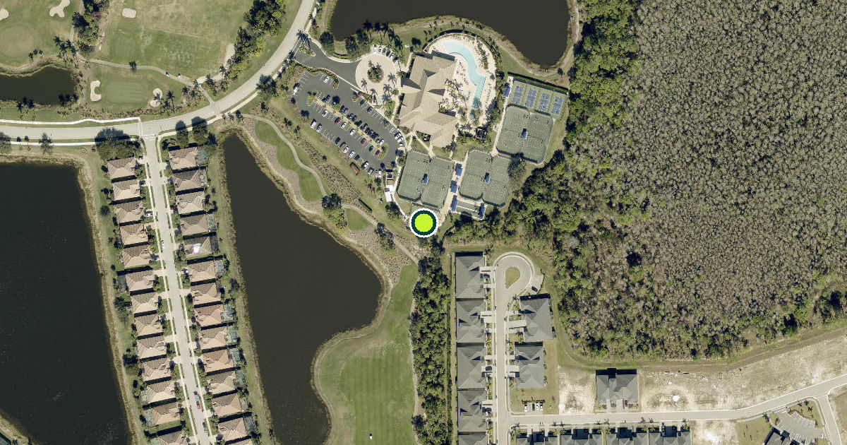 Satellite view of Fort Myers Pickleball Courts