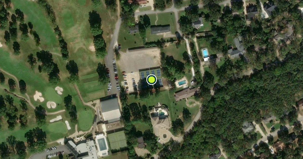 Satellite view of Fort Smith Pickleball Courts
