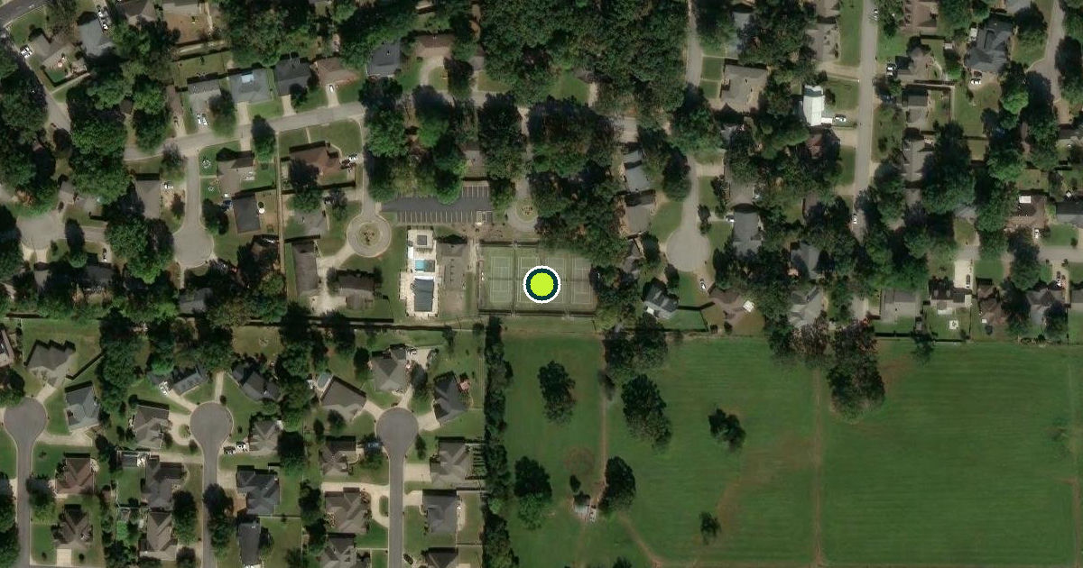 Satellite view of Fort Smith Pickleball Courts