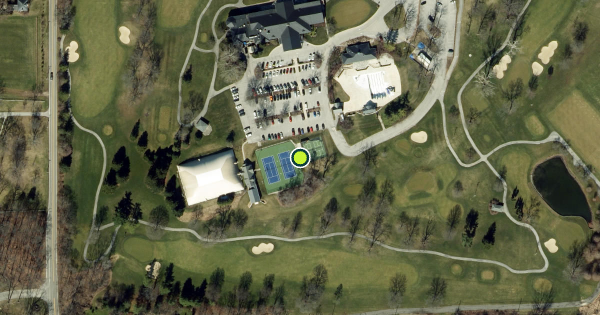 Satellite view of Fort Wayne Pickleball Courts