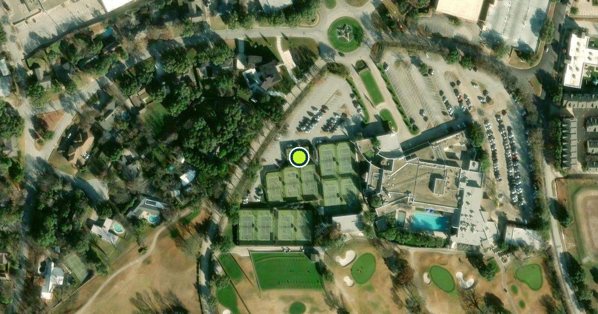 Satellite view of Fort Worth Pickleball Courts