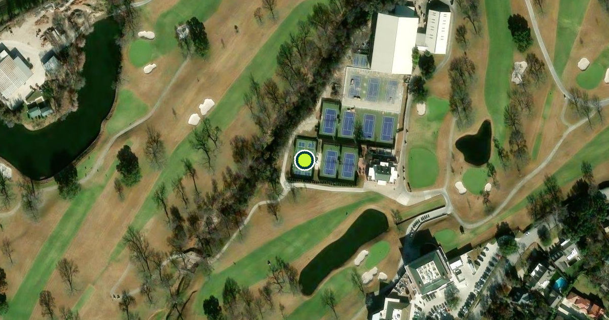 Satellite view of Fort Worth Pickleball Courts